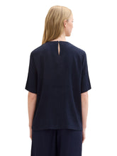 Afbeelding in Gallery-weergave laden, TOM TAILOR SOLID CRINKLE BLOUSE sky captain blue
