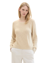 Load image into Gallery viewer, TOM TAILOR KNIT SHORT RIB PULLOVER summer beige
