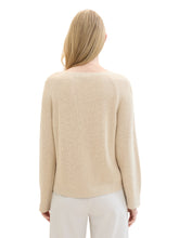 Load image into Gallery viewer, TOM TAILOR KNIT SHORT RIB PULLOVER summer beige
