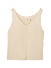 Load image into Gallery viewer, TOM TAILOR KNIT STRUCTURED TOP summer beige
