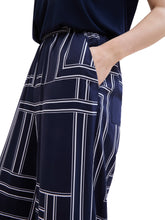 Afbeelding in Gallery-weergave laden, TOM TAILOR LOOSE FIT PALAZZO PANTS navy geometric design
