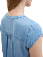 Load image into Gallery viewer, TOM TAILOR SHORTSLEEVE DENIM LOOK clean mid stone blue
