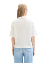 Load image into Gallery viewer, TOM TAILOR SWEATSHIRT STRUCTURED POLO whisper white
