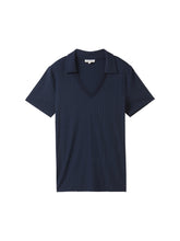 Load image into Gallery viewer, TOM TAILOR T-SHIRT RIB POLO COLLAR sky captain blue

