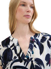 Load image into Gallery viewer, TOM TAILOR BLOUSE PRINTED dark blue floral design
