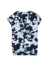 Load image into Gallery viewer, TOM TAILOR BLOUSE PRINTED blue cut floral design
