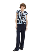 Afbeelding in Gallery-weergave laden, TOM TAILOR BLOUSE PRINTED blue cut floral design
