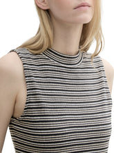 Afbeelding in Gallery-weergave laden, TOM TAILOR T-SHIRT TOP STRIPED STRUCTURE navy knit structure stripe
