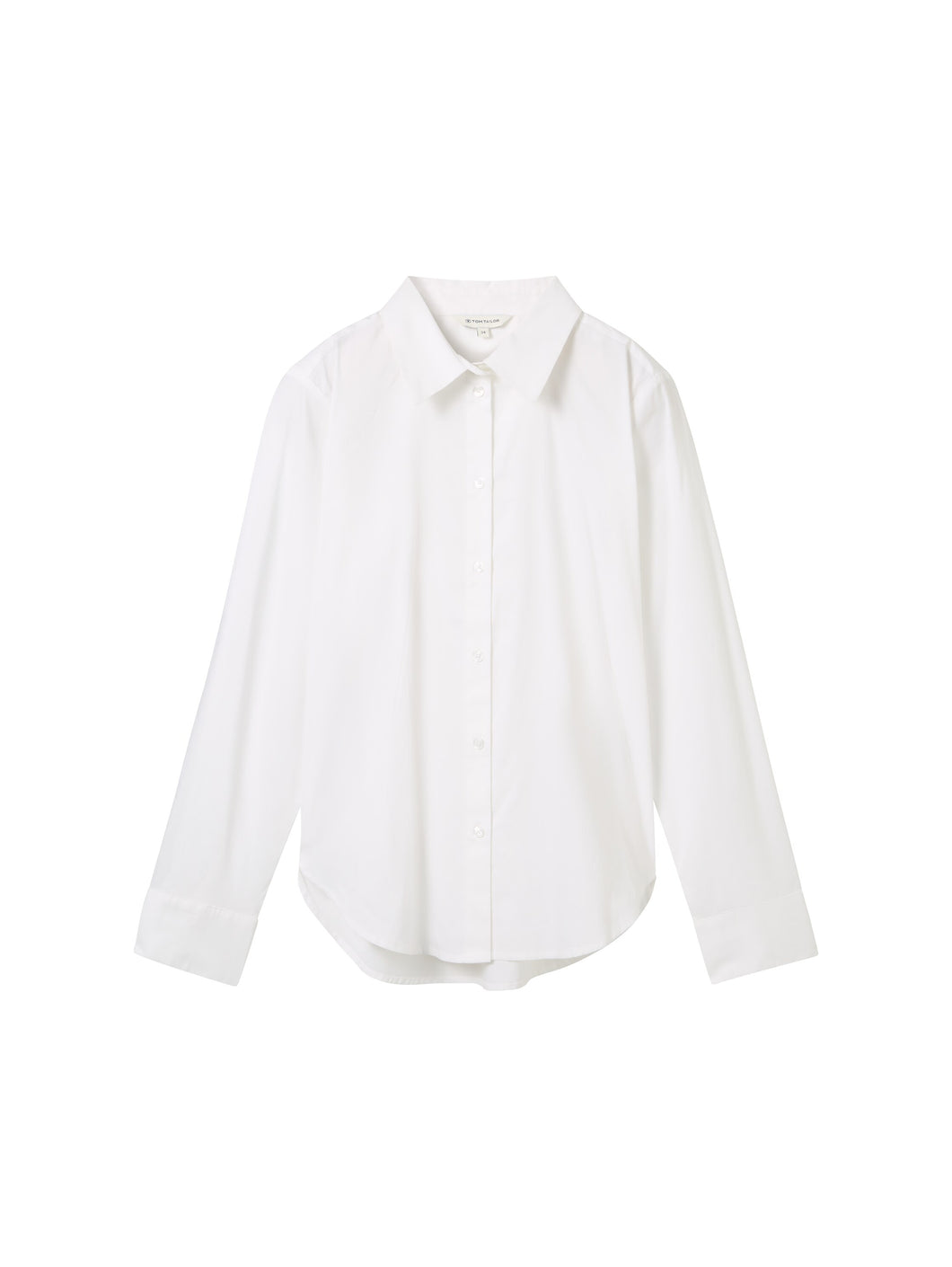 TOM TAILOR CLASSIC POPLIN SHIRT white