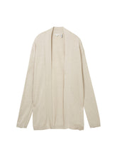 Afbeelding in Gallery-weergave laden, TOM TAILOR KNIT BASIC OPEN CARDIGAN dusty beige melange
