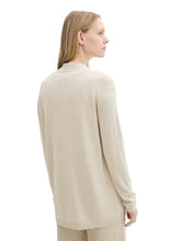 Afbeelding in Gallery-weergave laden, TOM TAILOR KNIT BASIC OPEN CARDIGAN dusty beige melange
