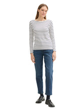 Afbeelding in Gallery-weergave laden, TOM TAILOR T-SHIRT STRIPED white navy stripe
