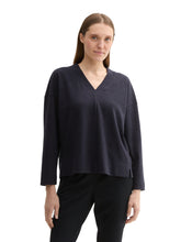 Load image into Gallery viewer, TOM TAILOR SWEATSHIRT STRUCTURED sky captain blue
