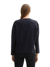 Load image into Gallery viewer, TOM TAILOR SWEATSHIRT STRUCTURED sky captain blue
