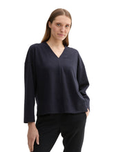 Afbeelding in Gallery-weergave laden, TOM TAILOR SWEATSHIRT STRUCTURED sky captain blue
