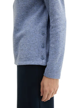 Load image into Gallery viewer, TOM TAILOR SWEATSHIRT COSY RIB calm blue melange
