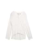 Afbeelding in Gallery-weergave laden, TOM TAILOR FEMININE SOLID BLOUSE whisper white
