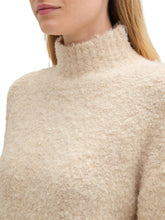 Load image into Gallery viewer, TOM TAILOR KNIT BOUCLE PULLOVER doeskin melange
