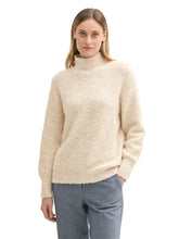 Load image into Gallery viewer, TOM TAILOR KNIT BOUCLE PULLOVER doeskin melange
