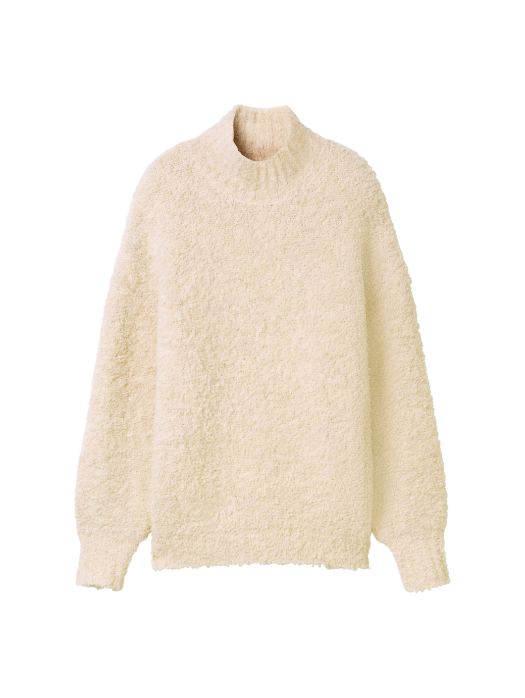 TOM TAILOR KNIT BOUCLE PULLOVER doeskin melange