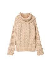 Load image into Gallery viewer, TOM TAILOR KNIT CABLE PULLOVER doeskin melange
