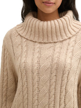 Load image into Gallery viewer, TOM TAILOR KNIT CABLE PULLOVER doeskin melange
