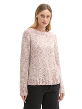 Load image into Gallery viewer, TOM TAILOR KNIT PULLOVER WITH NEPS beige nep structure
