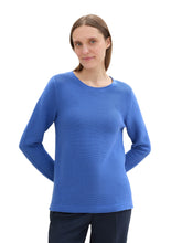 Afbeelding in Gallery-weergave laden, TOM TAILOR SWEATER NEW OTTOMAN preppy jean blue
