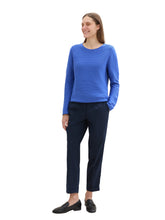 Load image into Gallery viewer, TOM TAILOR SWEATER NEW OTTOMAN preppy jean blue
