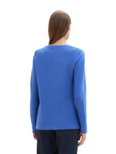 Load image into Gallery viewer, TOM TAILOR SWEATER NEW OTTOMAN preppy jean blue
