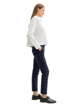 Load image into Gallery viewer, TOM TAILOR MIA SLIM delicate navy check design
