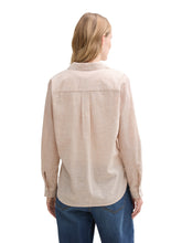 Afbeelding in Gallery-weergave laden, TOM TAILOR BLOUSE WITH SLUB STRUCTURE summer beige
