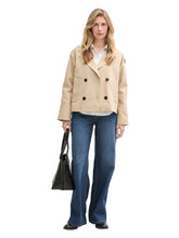 Afbeelding in Gallery-weergave laden, TOM TAILOR SHORT TRENCHCOAT soft taupe beige
