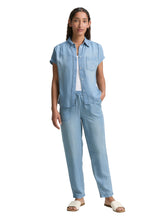 Afbeelding in Gallery-weergave laden, TOM TAILOR LOOSE FIT DENIM LOOK PANTS clean mid stone blue
