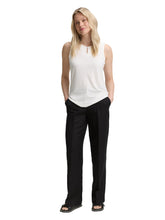 Afbeelding in Gallery-weergave laden, TOM TAILOR LINEN WIDE LEG PANTS deep black
