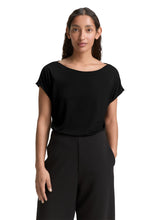 Afbeelding in Gallery-weergave laden, TOM TAILOR T-SHIRT SHOULDER SLIT deep black

