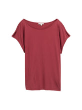 Afbeelding in Gallery-weergave laden, TOM TAILOR T-SHIRT SHOULDER SLIT burnt russet
