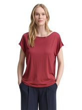 Afbeelding in Gallery-weergave laden, TOM TAILOR T-SHIRT SHOULDER SLIT burnt russet

