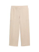 Afbeelding in Gallery-weergave laden, TOM TAILOR CULOTTE CRINKLE PANTS champagne structure
