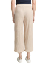 Afbeelding in Gallery-weergave laden, TOM TAILOR CULOTTE CRINKLE PANTS champagne structure
