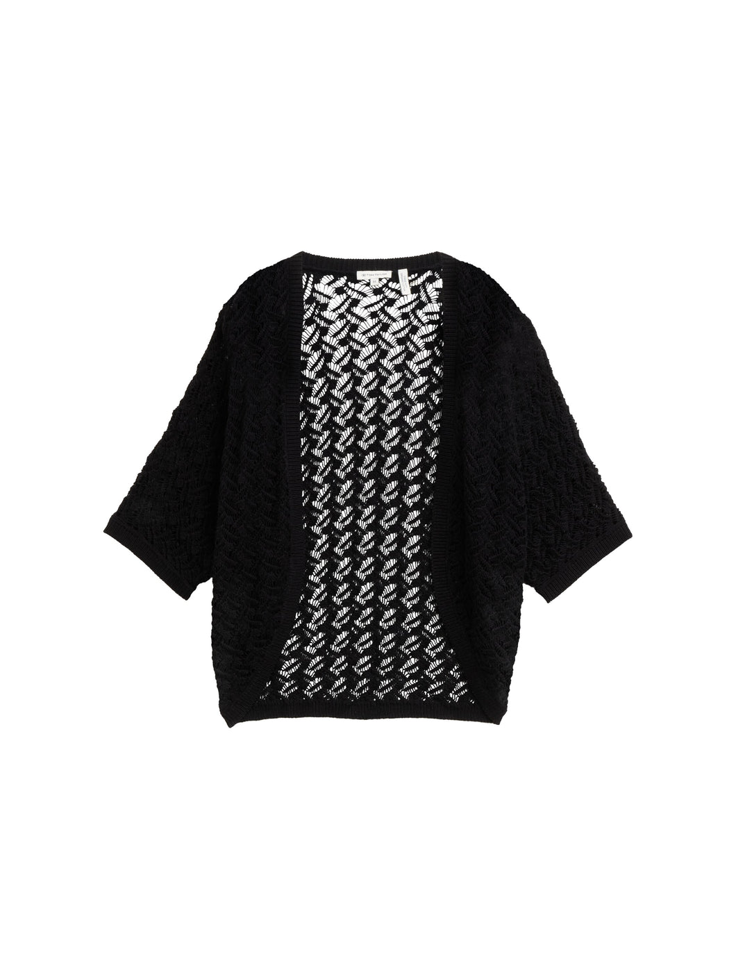 TOM TAILOR KNIT SHORT BOLERO deep black