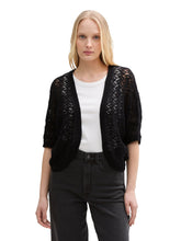 Afbeelding in Gallery-weergave laden, TOM TAILOR KNIT SHORT BOLERO deep black
