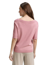 Afbeelding in Gallery-weergave laden, TOM TAILOR KNIT SHORTSLEEVE PULLOVER morning pink

