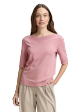 Afbeelding in Gallery-weergave laden, TOM TAILOR KNIT SHORTSLEEVE PULLOVER morning pink
