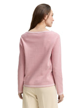 Afbeelding in Gallery-weergave laden, TOM TAILOR KNIT PULLOVER WITH BUBBLE STRUCTURE rose bubble knit stripe
