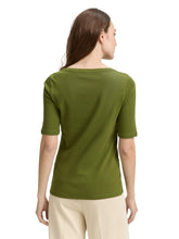Afbeelding in Gallery-weergave laden, TOM TAILOR T-SHIRT CREW NECK deep ivy green

