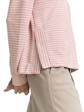 Afbeelding in Gallery-weergave laden, TOM TAILOR SWEATSHIRT STRIPED BOATNECK morning pink offwhite
