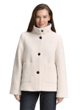 Afbeelding in Gallery-weergave laden, TOM TAILOR STRUCTURED WOOL LOOK JACKET structure beige melange
