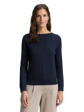 Afbeelding in Gallery-weergave laden, TOM TAILOR KNIT BASIC BOATNECK sky captain blue
