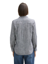 Afbeelding in Gallery-weergave laden, TOM TAILOR BLOUSE WITH SLUB STRUCTURE midnight navy blue
